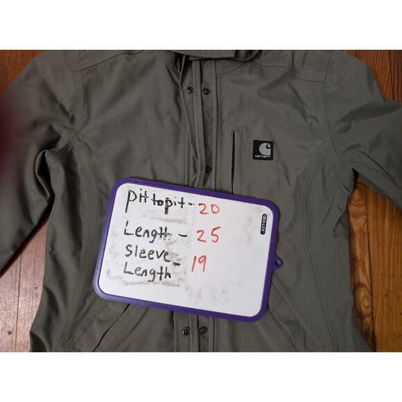 Carhartt For Women Beige Windbreaker Jacket Size XS - Picture 5 of 7